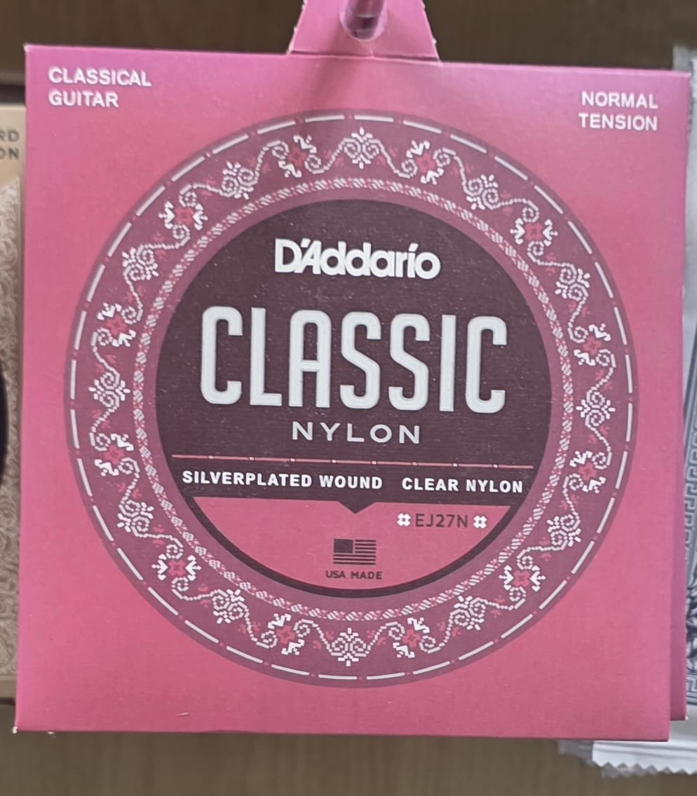D’Addario Classic Nylon EJ27N Classical Guitar Strings – Normal Tension