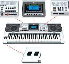 Mike Music MK-810 Electronic Keyboard – 61 Keys (Silver / Black)