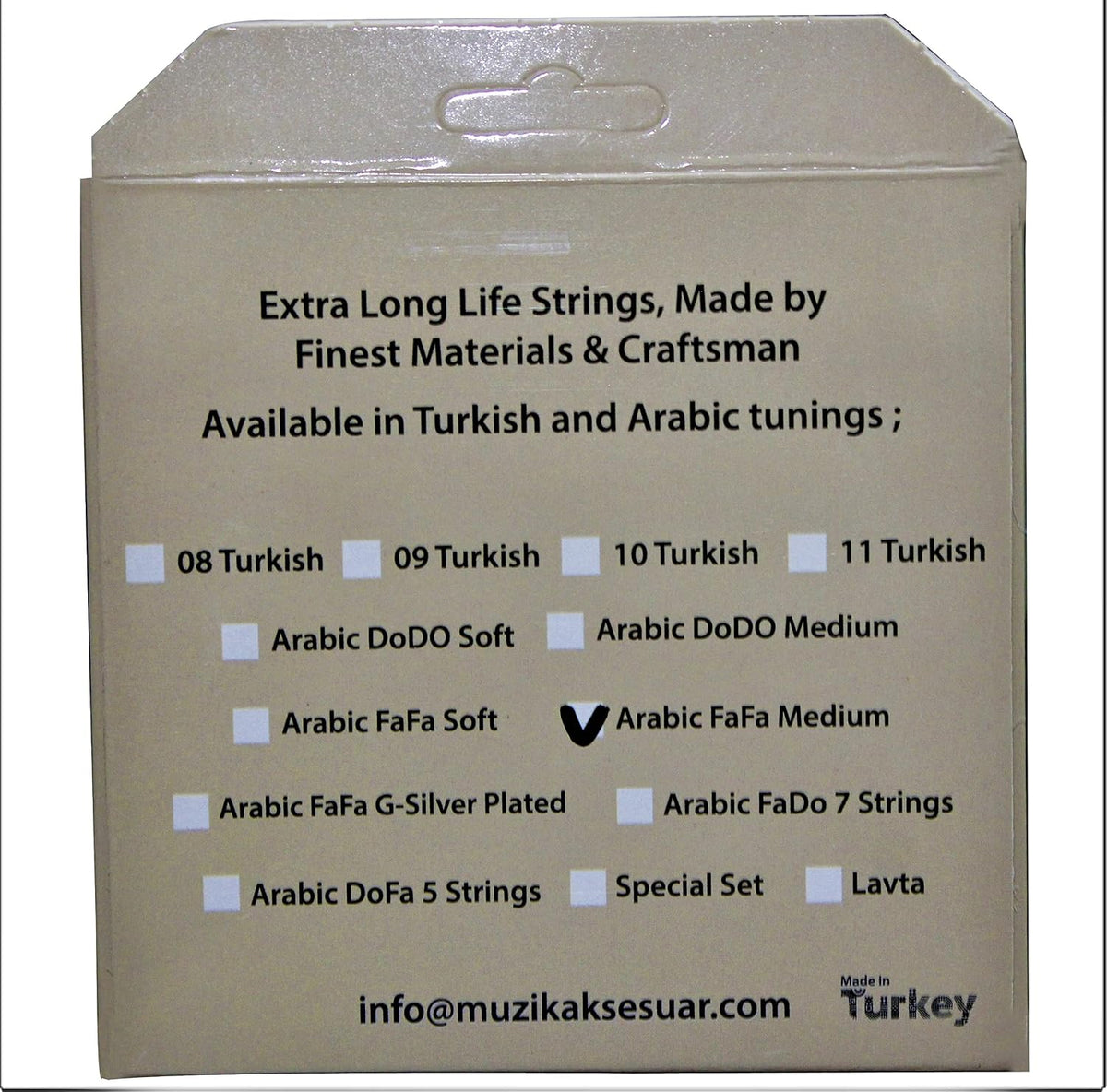 Aurora Premium Oud Strings – Fa-Fa (F-F) Tuning